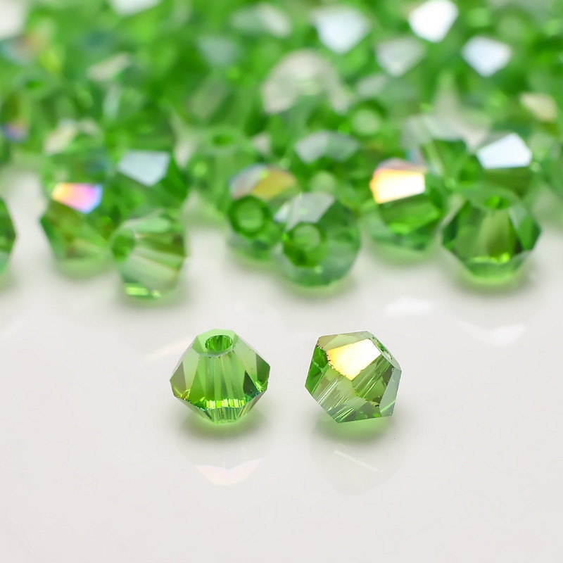 Badu.bg Чешки стъклени биконуси с мъниста черни 2/3/4/6/8MM фасетирани ...