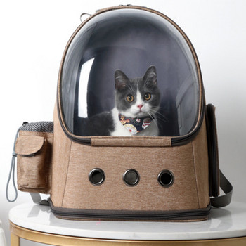 Раница Cat Carrier Space Capsule Bubble Дишаща преносима раница за домашни любимци Котка за малки кучета Раница Carrier Пътуване и туризъм