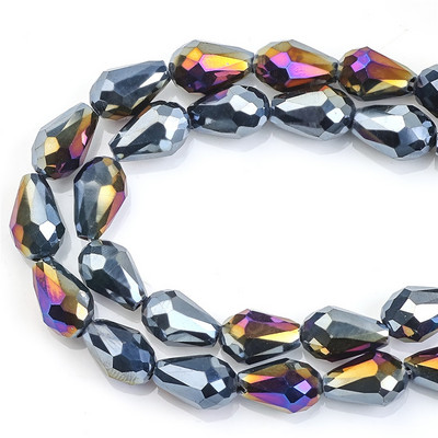 Ausztria Kristály Csepp gyöngyök AB 6x8mm 8x12mm Üveg Teardrop medálok Ékszerkészítéshez Fülbevaló Nyaklánc Barkács kiegészítők Nagykereskedelme