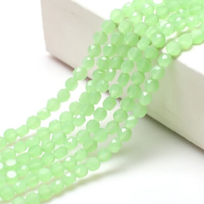 95 τμχ/παρτίδα Αυστραλιστικές Επίπεδες Χάντρες Γυάλινες Μαύρες AB 6mm Κρυστάλλινο Στρογγυλό Ματ DIY Κατασκευή Χειροτεχνίας Αξεσουάρ Υλικό Κοσμήματος Needleowrk