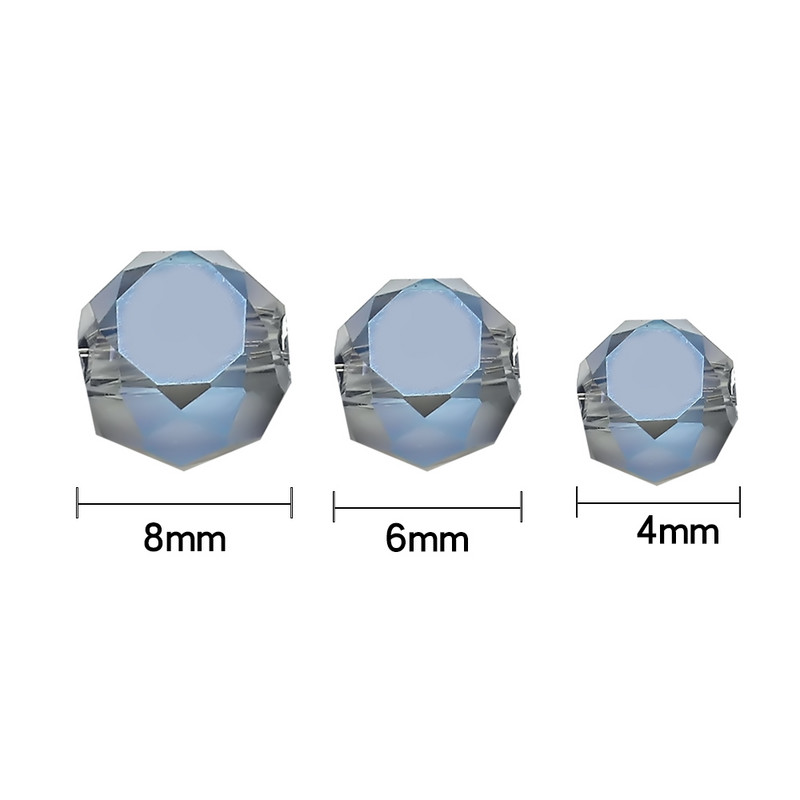 95db/tétel Ausrian Glass Flat Beads Black AB 6MM Crystal Round Matt barkácsolás Kézműves ékszer Anyag Kiegészítők Needleowrk
