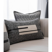 DUNXDECO ipari stílusú ház dekoráció szürke párnahuzat ágynemű Dekoratív párnahuzat Retro geometrikus kanapé szék Coussin