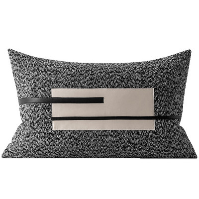 DUNXDECO ipari stílusú ház dekoráció szürke párnahuzat ágynemű Dekoratív párnahuzat Retro geometrikus kanapé szék Coussin