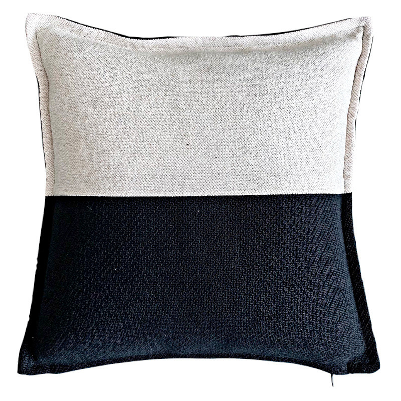 DUNXDECO kanapépárna dekoratív párnahuzat Modern egyszerű luxus elefántcsont fekete patchwork keverék szövet kanapé szék ágynemű Coussin