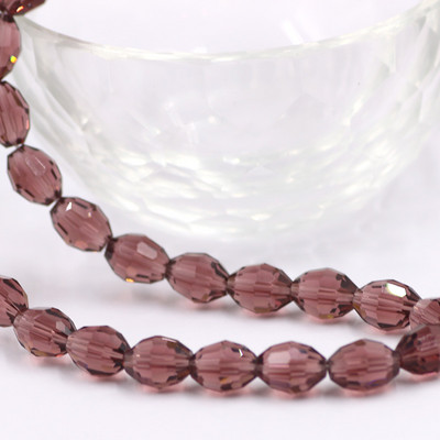 Üveg rizsgyöngy ovális 4x6 mm 6x8 mm 8x11 mm kristály csiszolt laza olíva gyöngyök barkácsoláshoz karkötők nagykereskedelme