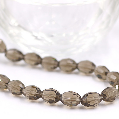 Üveg rizsgyöngy ovális 4x6 mm 6x8 mm 8x11 mm kristály csiszolt laza olíva gyöngyök barkácsoláshoz karkötők nagykereskedelme