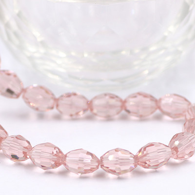 Üveg rizsgyöngy ovális 4x6 mm 6x8 mm 8x11 mm kristály csiszolt laza olíva gyöngyök barkácsoláshoz karkötők nagykereskedelme