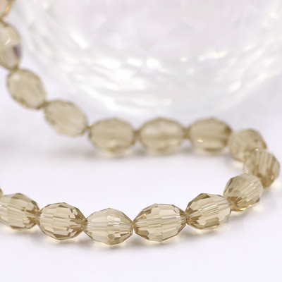 Üveg rizsgyöngy ovális 4x6 mm 6x8 mm 8x11 mm kristály csiszolt laza olíva gyöngyök barkácsoláshoz karkötők nagykereskedelme