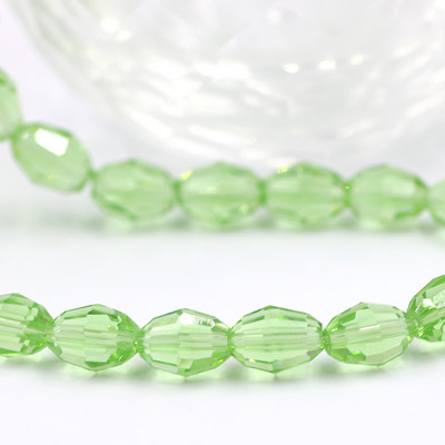 Üveg rizsgyöngy ovális 4x6 mm 6x8 mm 8x11 mm kristály csiszolt laza olíva gyöngyök barkácsoláshoz karkötők nagykereskedelme