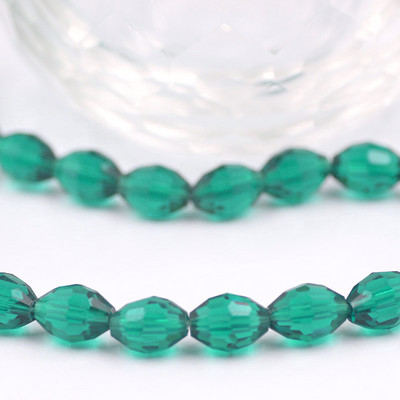 Üveg rizsgyöngy ovális 4x6 mm 6x8 mm 8x11 mm kristály csiszolt laza olíva gyöngyök barkácsoláshoz karkötők nagykereskedelme