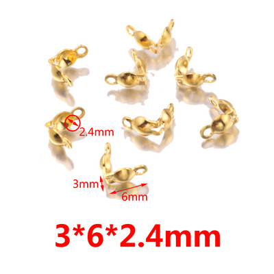 50 kom/lot konektor, kopča, lanac od nehrđajućeg čelika, kuglasti lanac, kalota, perle, konektor za DIY izradu nakita