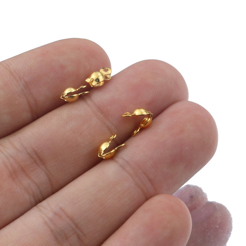 50 kom/lot konektor, kopča, lanac od nehrđajućeg čelika, kuglasti lanac, kalota, perle, konektor za DIY izradu nakita