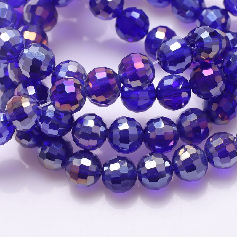 6/8/10/12MM 96 Faceted Round Ball AB osztrák kristályüveg gyöngyök laza távtartó gyöngyök tételszínek ékszerkészítéshez barkácsolás