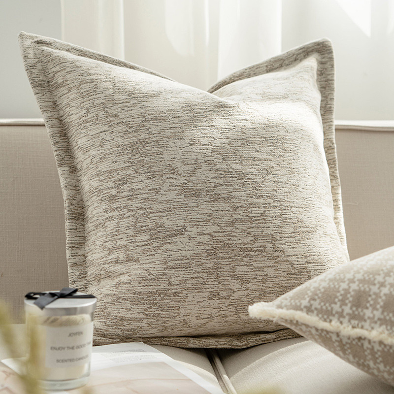 DUNXDECO Puha elefántcsont meleg ház modern csekk geometriai párnahuzat dekoratív párnahuzat Art otthoni kanapé szék ágy Coussin
