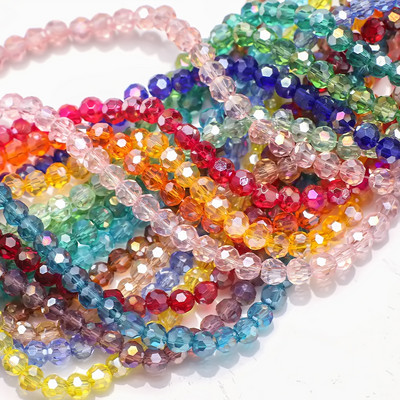 AB Color Austrian Crystal 32 Faceted Round Ball 3mm 4mm 6mm 8mm Glass Spacer Beads For DIY Making Earing Bracelets