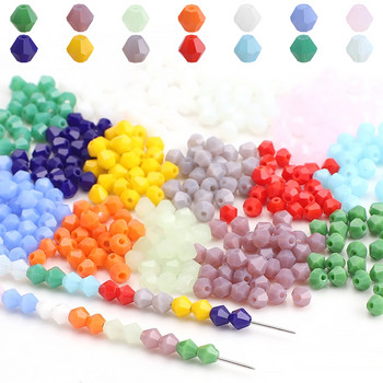 240Pcs/Παρτίδα 4mm Τσέχικα Faceted Glass Bicone Loose Beads Crafts For DIY Making Jewelry Earings Αξεσουάρ για κέντημα με κρύσταλλο