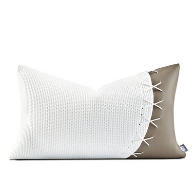 Europe INS párnahuzat masni design derékpárnahuzat barna fekete fehér bőr dekoratív párnák nappaliba kanapé 30x50cm