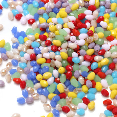 95 vnt. / partija Crystal Drop pakabukas 3x5 mm Miyuki stiklo ašarų karoliukai rankų darbo papuošalams, rankdarbiams gaminti, priedai, didmeninė prekyba