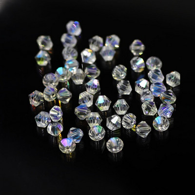 2 3 4 5 6 8 10MM австрийски кристал Bicone Фасетирани стъклени свободни мъниста Направи си сам Изработка на бижута Аксесоари Продажба на едро на едро