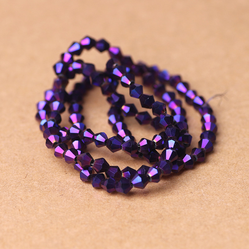 2 3 4 5 6 8 10MM австрийски кристал Bicone Фасетирани стъклени свободни мъниста Направи си сам Изработка на бижута Аксесоари Продажба на едро на едро