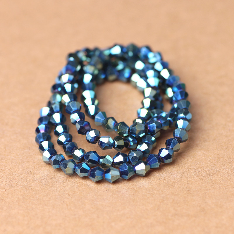 2 3 4 5 6 8 10MM австрийски кристал Bicone Фасетирани стъклени свободни мъниста Направи си сам Изработка на бижута Аксесоари Продажба на едро на едро