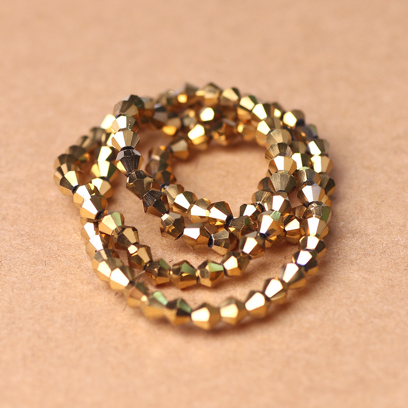 2 3 4 5 6 8 10MM австрийски кристал Bicone Фасетирани стъклени свободни мъниста Направи си сам Изработка на бижута Аксесоари Продажба на едро на едро