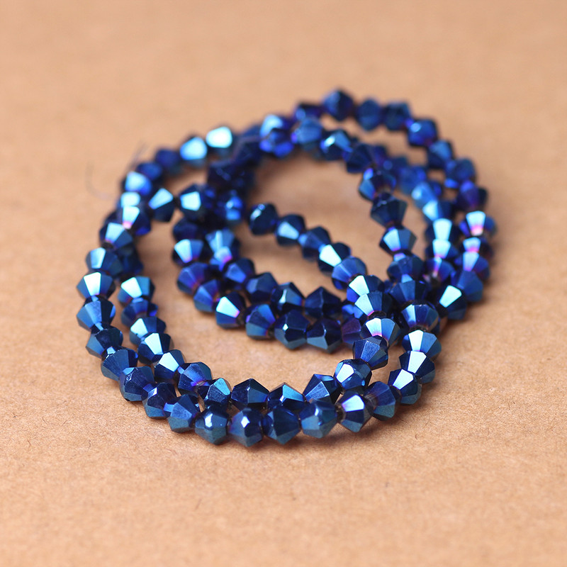 2 3 4 5 6 8 10MM австрийски кристал Bicone Фасетирани стъклени свободни мъниста Направи си сам Изработка на бижута Аксесоари Продажба на едро на едро