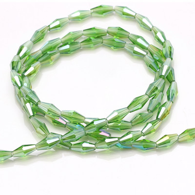 Hosszú Bicone gyöngyök 3x6/4x8/6x12MM Miyuki Bead Glass AB filcgolyók Gyártók kristályokat árulnak barkácsoláshoz karkötő nyaklánchoz