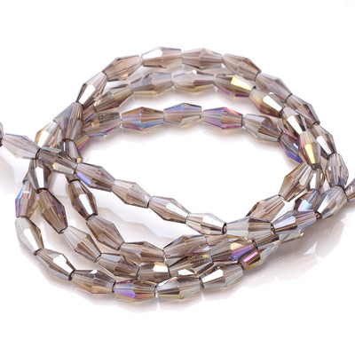 Hosszú Bicone gyöngyök 3x6/4x8/6x12MM Miyuki Bead Glass AB filcgolyók Gyártók kristályokat árulnak barkácsoláshoz karkötő nyaklánchoz