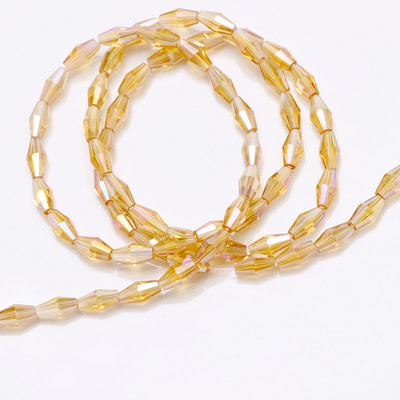 Hosszú Bicone gyöngyök 3x6/4x8/6x12MM Miyuki Bead Glass AB filcgolyók Gyártók kristályokat árulnak barkácsoláshoz karkötő nyaklánchoz