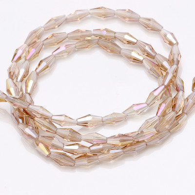 Hosszú Bicone gyöngyök 3x6/4x8/6x12MM Miyuki Bead Glass AB filcgolyók Gyártók kristályokat árulnak barkácsoláshoz karkötő nyaklánchoz