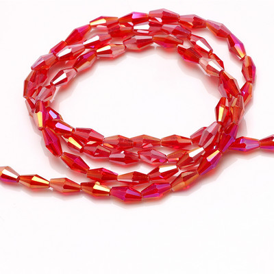 Hosszú Bicone gyöngyök 3x6/4x8/6x12MM Miyuki Bead Glass AB filcgolyók Gyártók kristályokat árulnak barkácsoláshoz karkötő nyaklánchoz