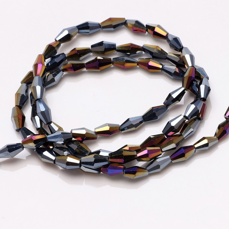 Hosszú Bicone gyöngyök 3x6/4x8/6x12MM Miyuki Bead Glass AB filcgolyók Gyártók kristályokat árulnak barkácsoláshoz karkötő nyaklánchoz
