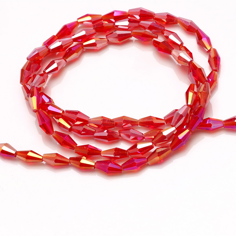 Hosszú Bicone gyöngyök 3x6/4x8/6x12MM Miyuki Bead Glass AB filcgolyók Gyártók kristályokat árulnak barkácsoláshoz karkötő nyaklánchoz