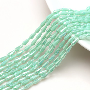 70 τμχ/παρτίδα Miyuki Teardrop Glass Beads Πράσινο κρεμαστό κρυστάλλινο 4*10 χιλιοστά μακριά σταγόνα DIY Κατασκευή κοσμημάτων Beadwork αξεσουάρ Χονδρική