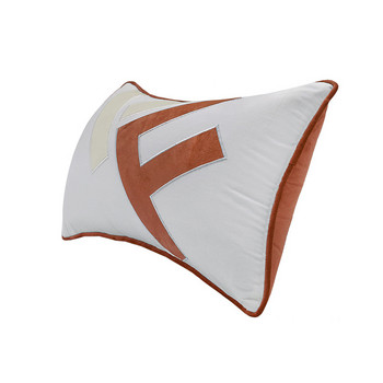 Diphylleia Cushion Cover 2021Italy Fashion Style Simple F Letter Κεντητή οσφυϊκή μαξιλαροθήκη Luxury Coussin Πορτοκαλί Καφέ