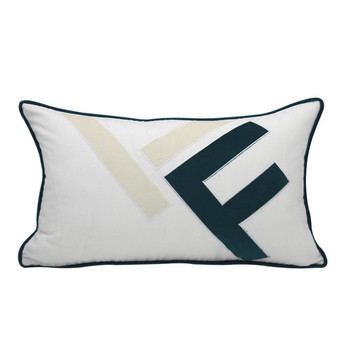 Diphylleia Cushion Cover 2021Italy Fashion Style Simple F Letter Κεντητή οσφυϊκή μαξιλαροθήκη Luxury Coussin Πορτοκαλί Καφέ