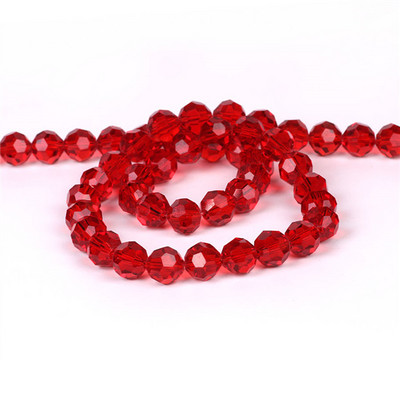 6/8/10 χιλιοστά Τσέχικα γυάλινα μαύρα χάντρες για κοσμήματα κατασκευής βραχιόλι Diy κολιέ Στρογγυλό Loose Spacer Crystal Faceted Beads Χονδρική