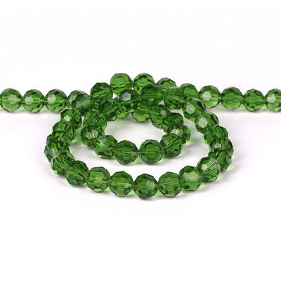 6/8/10 χιλιοστά Τσέχικα γυάλινα μαύρα χάντρες για κοσμήματα κατασκευής βραχιόλι Diy κολιέ Στρογγυλό Loose Spacer Crystal Faceted Beads Χονδρική