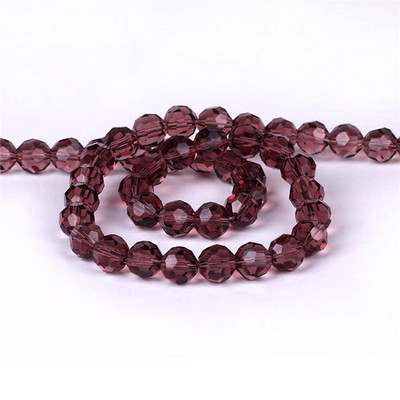 6/8/10 χιλιοστά Τσέχικα γυάλινα μαύρα χάντρες για κοσμήματα κατασκευής βραχιόλι Diy κολιέ Στρογγυλό Loose Spacer Crystal Faceted Beads Χονδρική