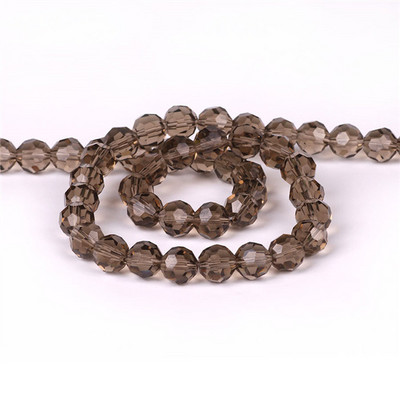 6/8/10 χιλιοστά Τσέχικα γυάλινα μαύρα χάντρες για κοσμήματα κατασκευής βραχιόλι Diy κολιέ Στρογγυλό Loose Spacer Crystal Faceted Beads Χονδρική