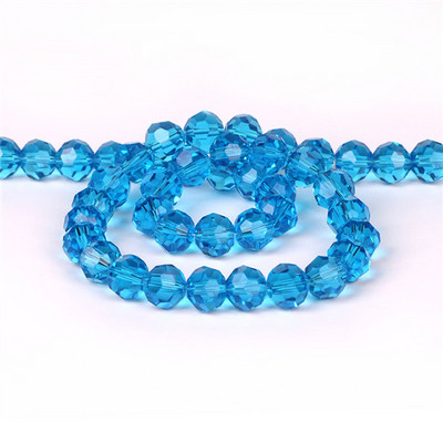 6/8/10 χιλιοστά Τσέχικα γυάλινα μαύρα χάντρες για κοσμήματα κατασκευής βραχιόλι Diy κολιέ Στρογγυλό Loose Spacer Crystal Faceted Beads Χονδρική