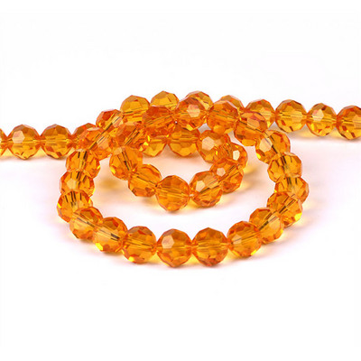 6/8/10 χιλιοστά Τσέχικα γυάλινα μαύρα χάντρες για κοσμήματα κατασκευής βραχιόλι Diy κολιέ Στρογγυλό Loose Spacer Crystal Faceted Beads Χονδρική