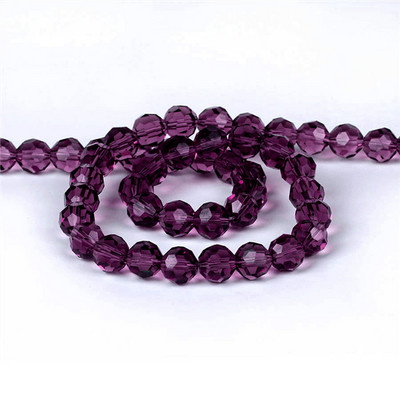 6/8/10 χιλιοστά Τσέχικα γυάλινα μαύρα χάντρες για κοσμήματα κατασκευής βραχιόλι Diy κολιέ Στρογγυλό Loose Spacer Crystal Faceted Beads Χονδρική