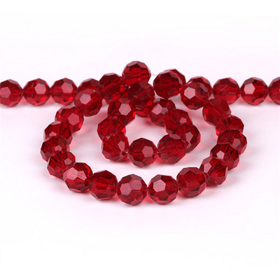 6/8/10 χιλιοστά Τσέχικα γυάλινα μαύρα χάντρες για κοσμήματα κατασκευής βραχιόλι Diy κολιέ Στρογγυλό Loose Spacer Crystal Faceted Beads Χονδρική