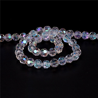 6/8/10 χιλιοστά Τσέχικα γυάλινα μαύρα χάντρες για κοσμήματα κατασκευής βραχιόλι Diy κολιέ Στρογγυλό Loose Spacer Crystal Faceted Beads Χονδρική