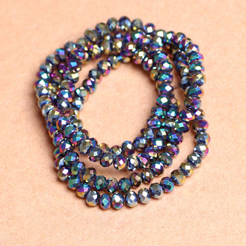 2 3 4 6 8 10 12 χιλιοστά Τσέχικη Rondelle Faceted Glass Crystal Spacer Beads for Jewelry Making DIY Needlework Accessories Χονδρική