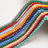 Στρογγυλές χάντρες 2/3/4 χιλιοστά 32 πλευρικής μπάλας ποδοσφαίρου κρυστάλλινα γυαλιά Spacer Loose Beading για DIY Αξεσουάρ κεντημάτων κοσμημάτων