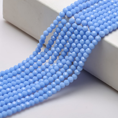 Στρογγυλές χάντρες 2/3/4 χιλιοστά 32 πλευρικής μπάλας ποδοσφαίρου κρυστάλλινα γυαλιά Spacer Loose Beading για DIY Αξεσουάρ κεντημάτων κοσμημάτων