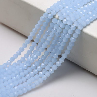 Στρογγυλές χάντρες 2/3/4 χιλιοστά 32 πλευρικής μπάλας ποδοσφαίρου κρυστάλλινα γυαλιά Spacer Loose Beading για DIY Αξεσουάρ κεντημάτων κοσμημάτων